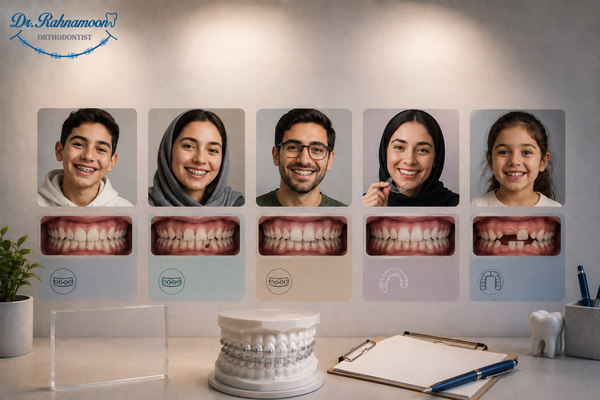 هیچ دو بیمار ارتودنسی کاملاً شبیه هم نیستند.