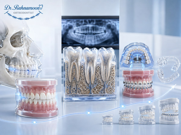 وضعیت ریشهها و استخوان