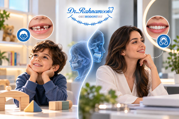 آیا متخصص ارتودنسی کودکان و بزرگسالان را ارزیابی می‌کند؟